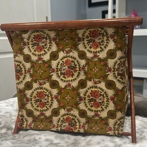 vintage folding knitting bag